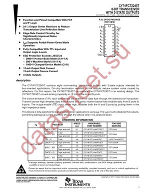 74FCT2245CTSOCTE4 datasheet  